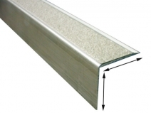 Krawędź następowa antypoślizgowa EdgeGrip Ali, aluminiowa z nakładką grysową, 1200*55*55 mm, aluminium